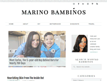Tablet Screenshot of marinobambinos.com